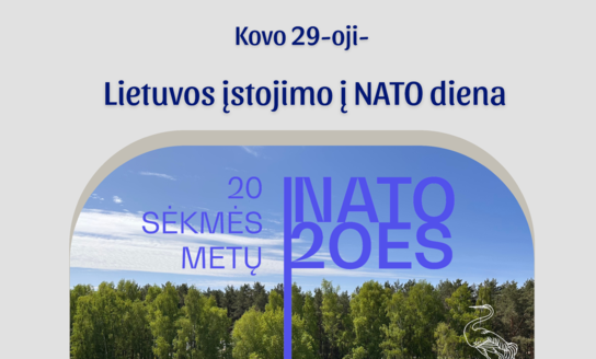 Kovo 29-oji – Lietuvos įstojimo į NATO diena  