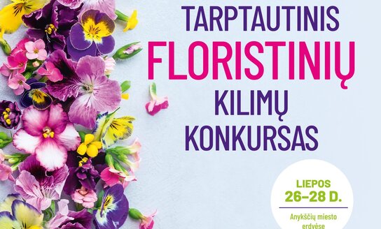 Kviečiame registruotis į tarptautinį floristinių kilimų konkursą „Anykščiai. Čia žmonės kuria“