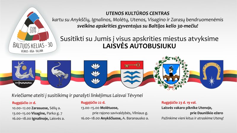 Susitikime Baltijos kelio 30-mečio proga