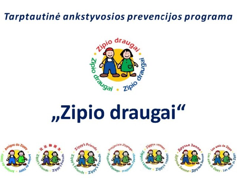 Tarptautinė ankstyvosios prevencijos programa „Zipio draugai“ 2019–2020 m. m.