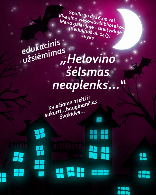 Edukacinis užsiėmimas „Helovino šėlsmas neaplenks...“