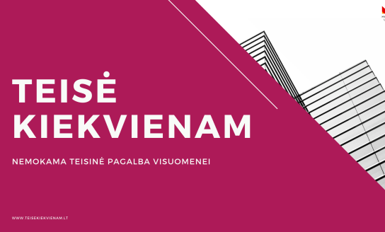 Nemokama teisinė pagalbos teikimas visuomenei Mykolo Romerio universiteto teisės mokykloje