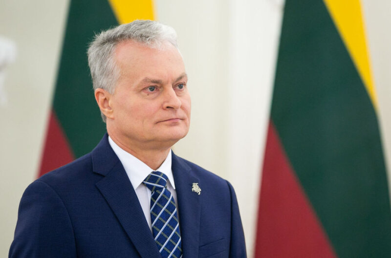 Visagine lankysis Lietuvos Respublikos Prezidentas Gitanas Nausėda