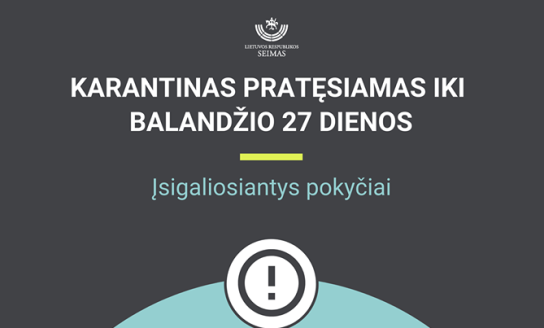 Svarbi informacija apie karantiną
