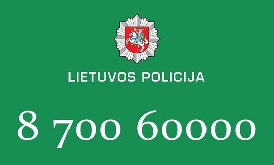 Jei turite klausimų, skambinkite telefonu 8 700 60000!!!