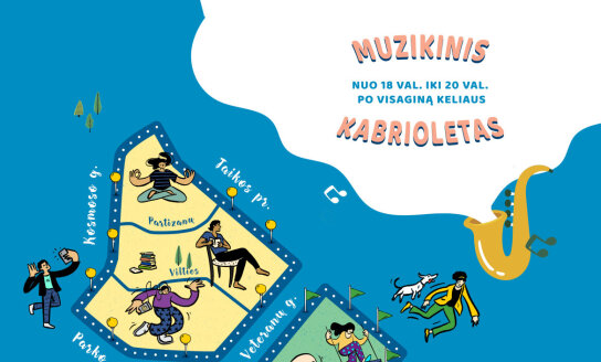 Muzikinis kabrioletas keliauja po Visaginą