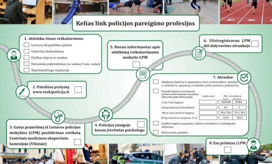 Lietuvos policijos mokykla kviečia mokytis