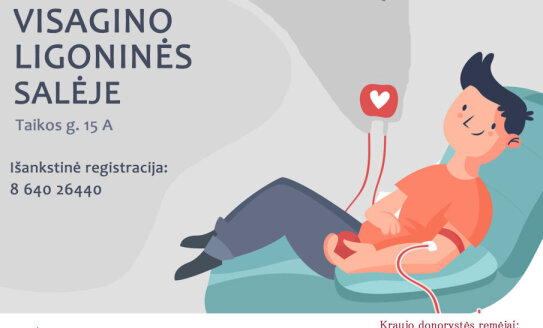 Visaginiečiai dovanoja kraujo