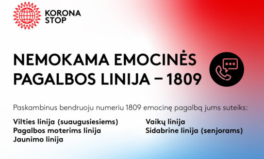 Emocinę pagalbą specialistai ir savanoriai suteikė beveik trims tūkstančiams žmonių