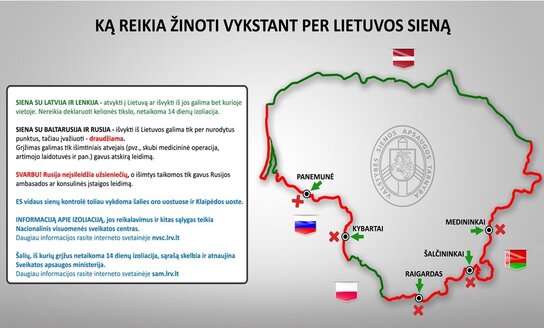 Lietuvos ir Lenkijos sienos kontrolė panaikinta nuo birželio 12 d. 10 val.
