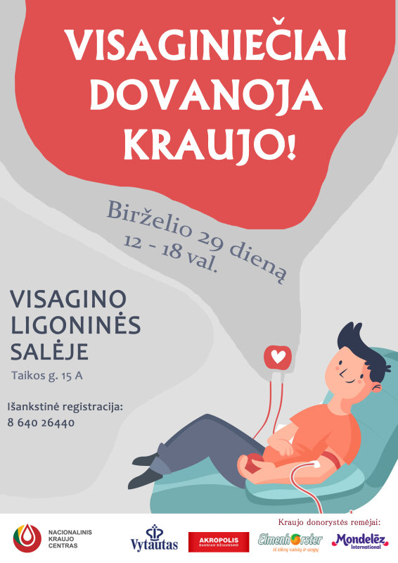 Visaginiečiai dovanoja kraujo