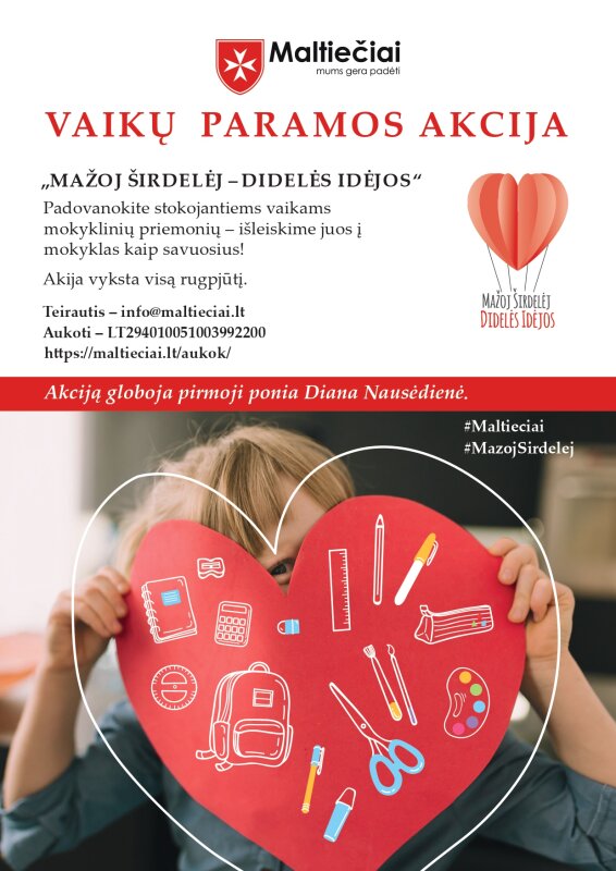 Kviečiame dalyvauti Vaikų paramos akcijoje