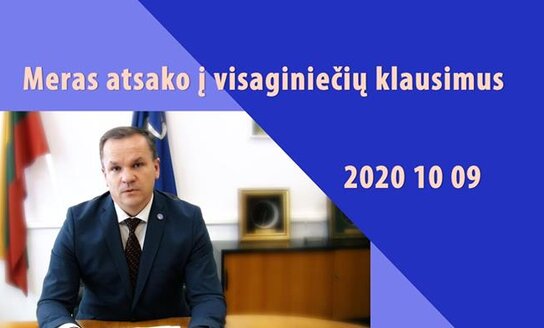 Meras Erlandas Galaguz atsako į visaginiečių klausimus