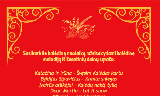 Mūsų eglutė moka šokti