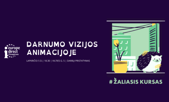 Projekto „Darnumo vizijos animacijoje“ darbų pristatymas