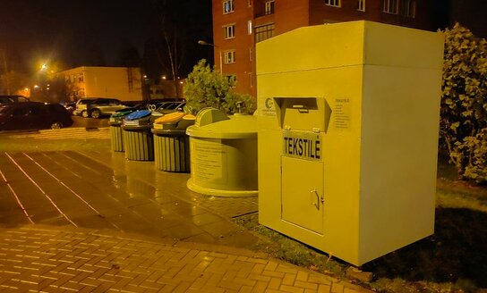 AKTUALU: Tekstilės atliekų surinkimo konteineriai Visagine