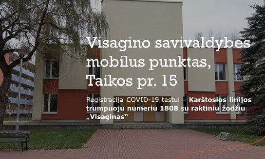 Priminimas apie mobilaus punkto darbo laiką