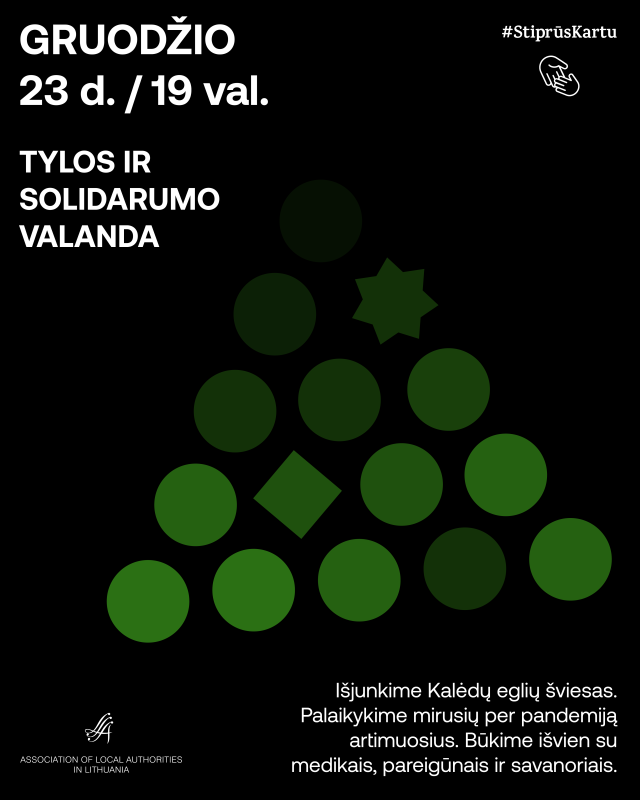 Visagino savivaldybė prisijungia prie Tylos ir solidarumo valandos