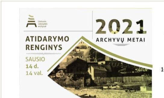 Kviečiame kartu su archyvų bendruomene atidaryti Archyvų metus