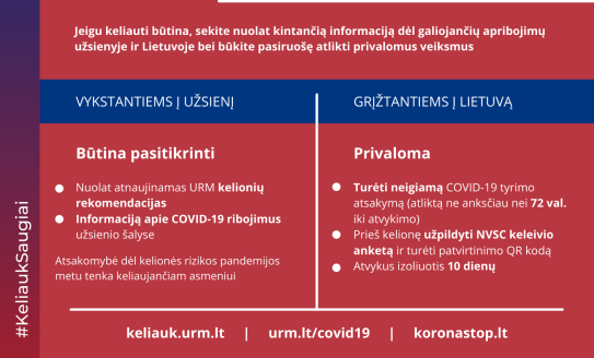 Užsienio reikalų ministerija rekomenduoja nevykti į visas užsienio šalis (naudingos nuorodos)