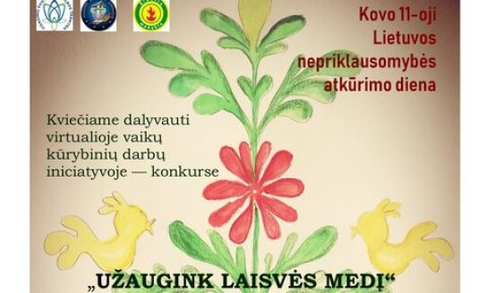 Kviečiame dalyvauti konkurse „Užaugink laisvės medį“