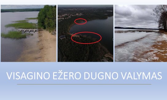 Planuojama pradėti Visagino ežero dugno valymo šalinant nendres darbus