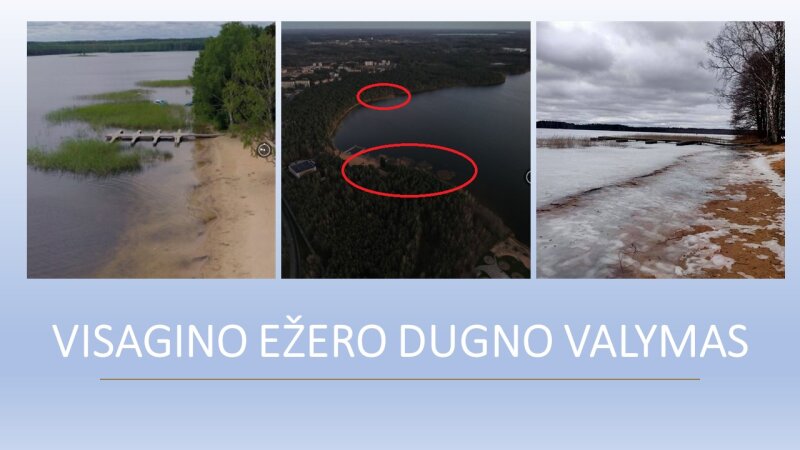 Planuojama pradėti Visagino ežero dugno valymo šalinant nendres darbus