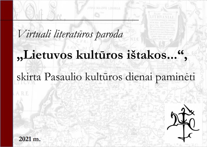 Virtuali paroda „Lietuvos kultūros ištakos...“