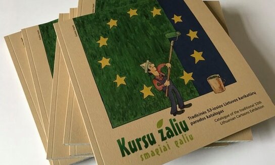 Įvyko karikatūrų parodos „Kursu žaliu smagiai galiu“ uždarymas