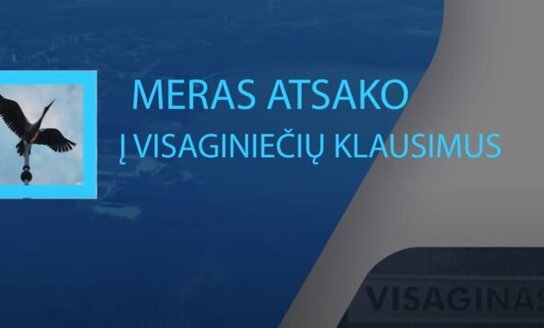 Meras Erlandas Galaguz atsako į visaginiečių klausimus