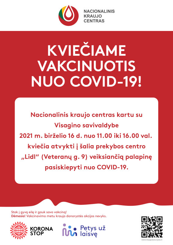 Kviečiame atvykti skiepytis . Bus skiepijama vieno skiepo vakcina!