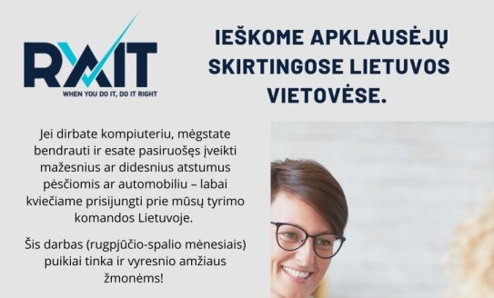 Ieškome apklausėjų skirtingose Lietuvos vietovėse