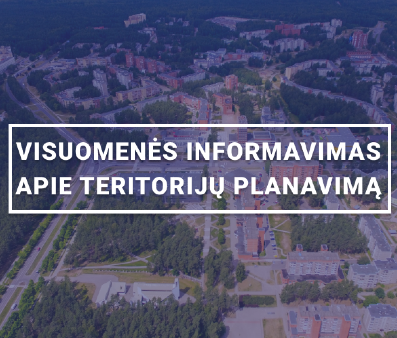 Visuomenės informavimas apie teritorijų planavimą