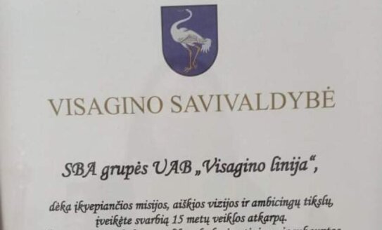 Lapkričio 16 d. „Visagino linija“ atšventė 15-ąjį gimtadienį