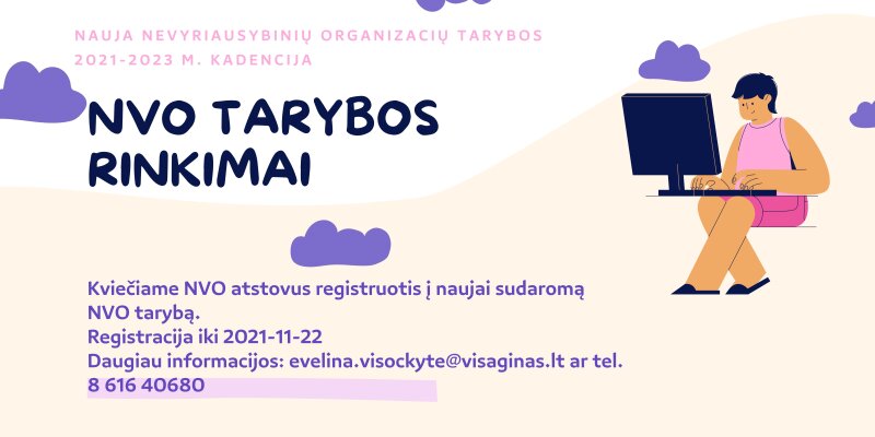 Visagino savivaldybės administracija organizuoja Nevyriausybinių organizacijų tarybos narių...