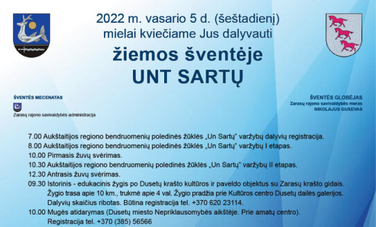 Žirgų ristūnų lenktynių nebus, tačiau Dusetos kviečia į šventę „Unt Sartų“ 