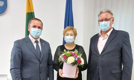 Jubiliejaus proga pasveikinta Visagino savivaldybės tarybos narė Zinaida Tresnickaja 