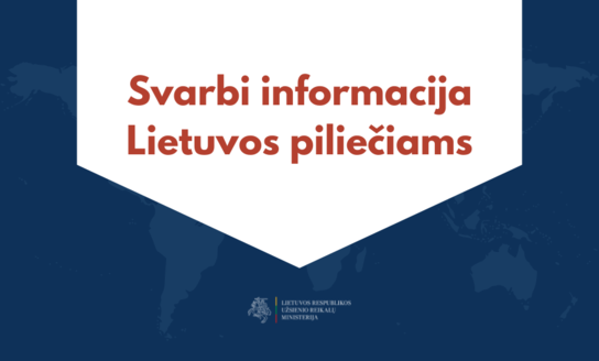 Pradeda veikti „karštoji linija“ Ukrainoje esantiems Lietuvos piliečiams