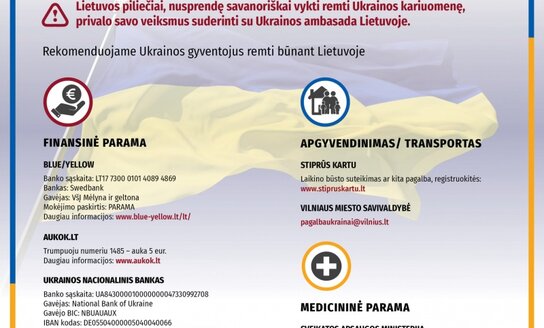 Dėl Lietuvos piliečių vykimo į Ukrainą