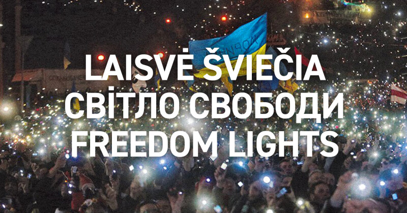 Vienybės ir solidarumo su Ukraina akcija „Laisvė šviečia“