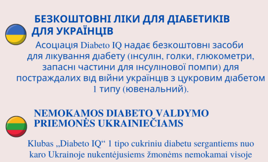 Nemokamos diabeto valdymo priemonės Ukrainiečiams