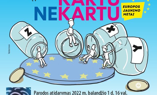 Parodoje „KARTOMS KARTU NEKARTU“ ir jaunų visaginiečių darbai