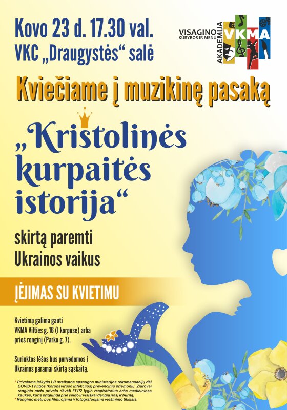 Kviečiame į muzikinę pasaką „Krištolinės kurpaitės istorija", skirtą paremti Ukrainos vaikus