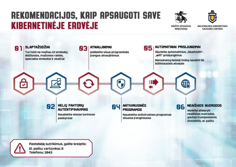 Raginimas sustiprinti internetu pasiekiamų įrenginių kibernetinį saugumą