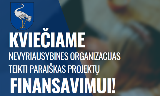 Kviečiame nevyriausybines organizacijas teikti paraiškas projektų finansavimui!