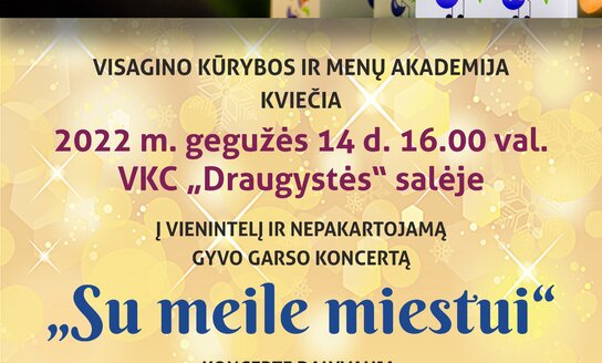 Gyvo garso koncertas „Su meile miestui“ 