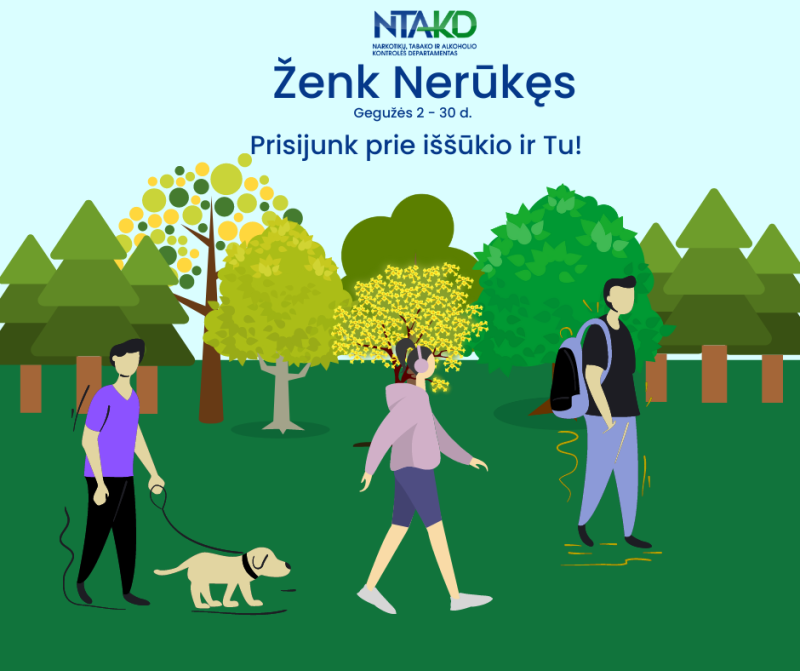 NTAKD socialinė akcija „Ženk Nerūkęs“