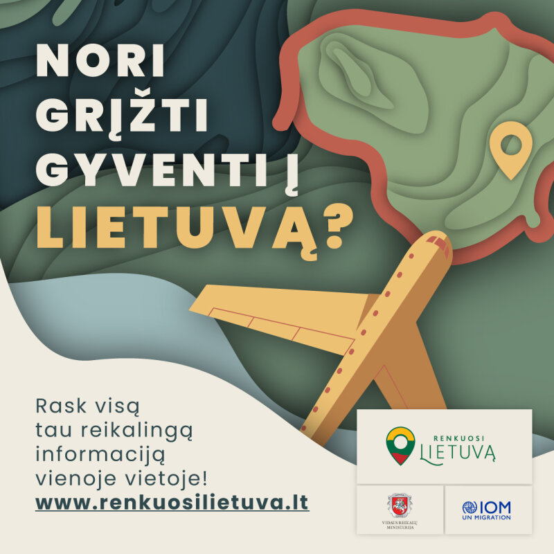 „Renkuosi Lietuvą“ - visa reikalinga informacija svarstantiems apie grįžimą į Lietuvą