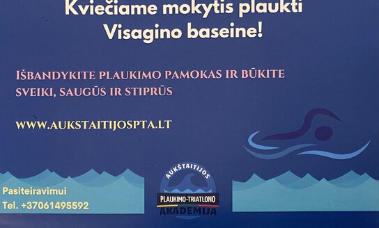 Visiems Visagino antrokams ir trečiokams – nemokamos plaukimo pamokos!