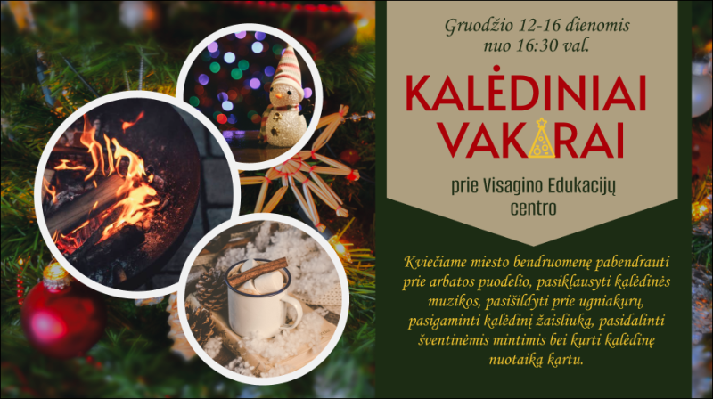 Kalėdiniai vakarai Visagino edukacijų centre